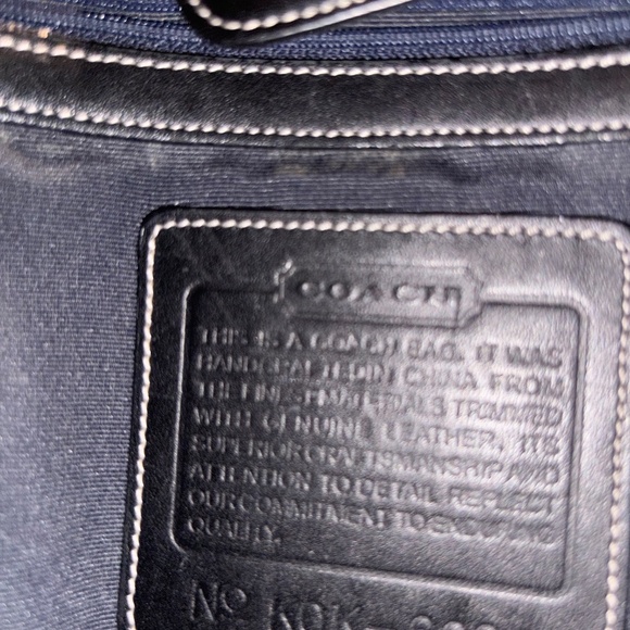 Vintage Black Coach Signature Collection Black Monogramme Lunch Tote - Picture 7 of 7